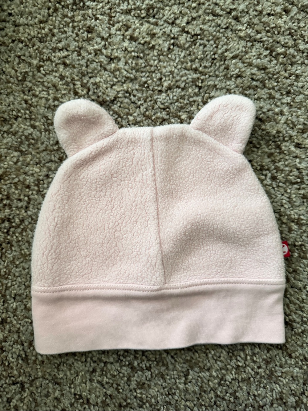Zutano Pale Pink Fleece Ear Beanie